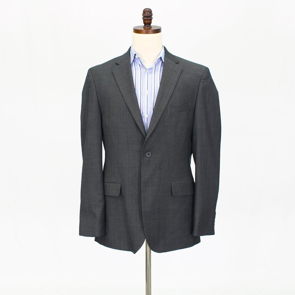 Kenneth Cole 42L Gray HB 2-Button Sport Coat Blazer Jacket T736